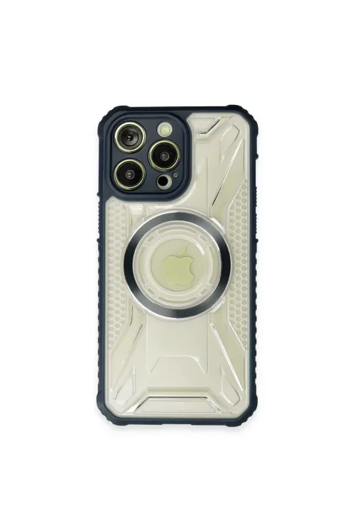 Apple İphone 13 Pro Max Kılıf Prag Magneticsafe Kapak - Lacivert