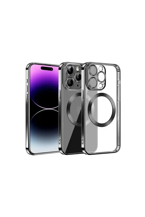 Apple İphone 13 Pro Max Kılıf Slot Silikon - Siyah