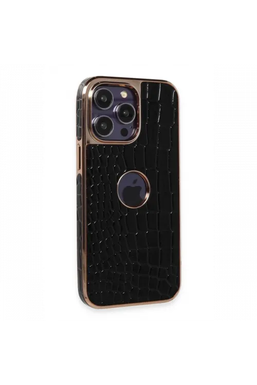Apple iPhone 13 Pro Max Kılıf Snake Kapak - Siyah