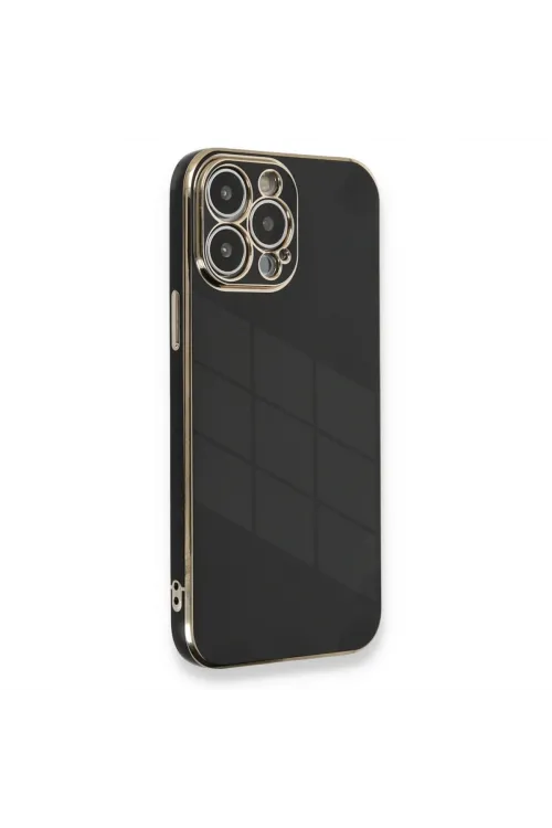 Apple İphone 13 Pro Max Kılıf Volet Silikon - Siyah