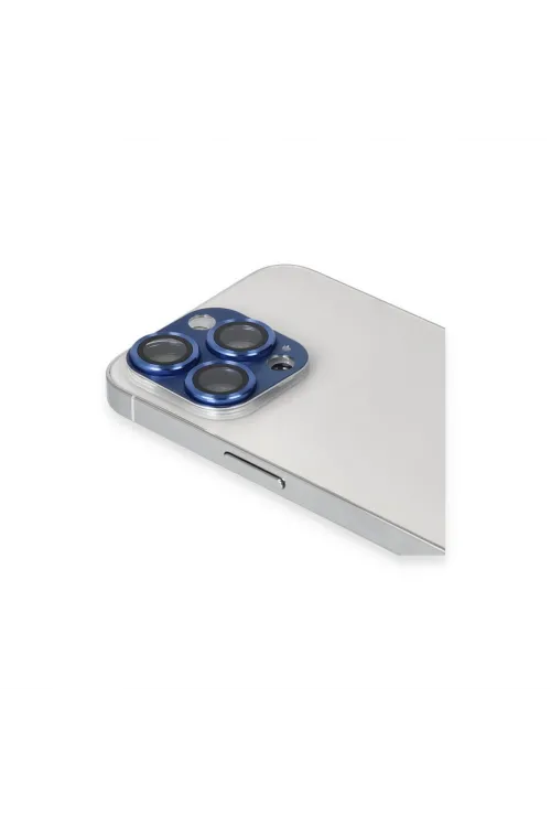 Apple İphone 13 Pro Max Pers Alüminyum Kamera Lens - Lacivert