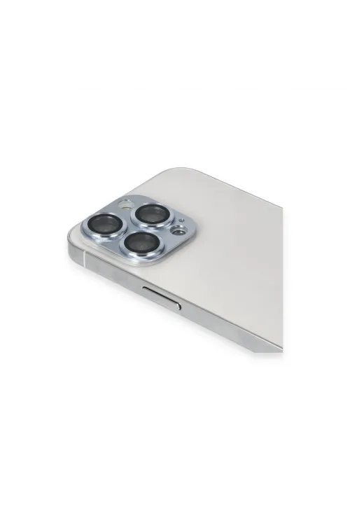 Apple İphone 13 Pro Max Pers Alüminyum Kamera Lens - Sierra Blue