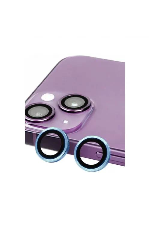 Apple İphone 13 Raze Metal Kamera Lens - Mavi
