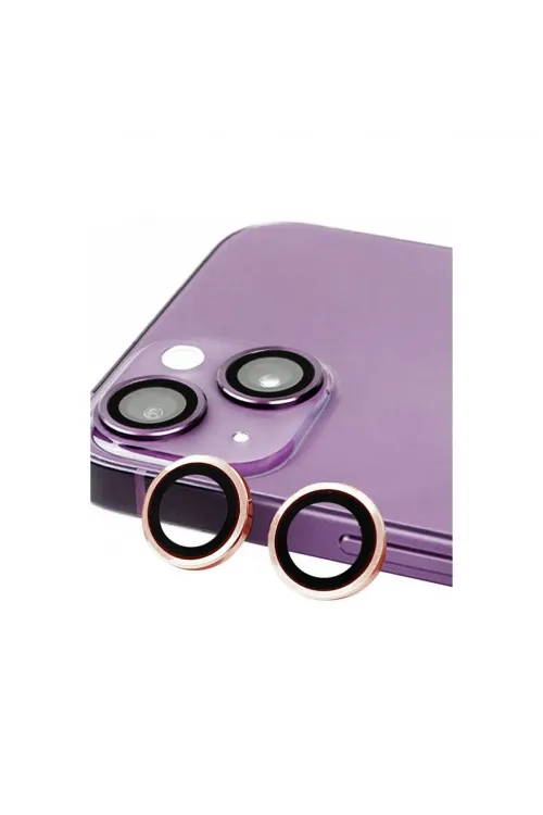 Apple İphone 13 Raze Metal Kamera Lens - Pembe