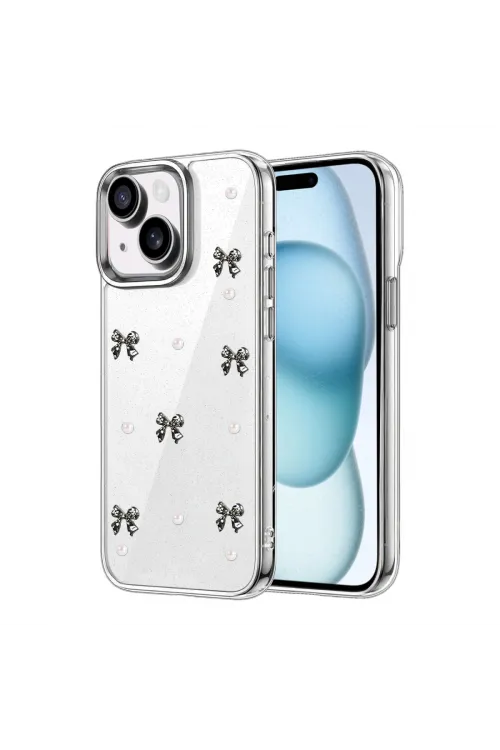 Apple İphone 14 Fiyonk Desenli Kapak - Desen 8
