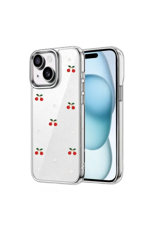 Apple İphone 14 Fiyonk Desenli Kapak - Desen 9