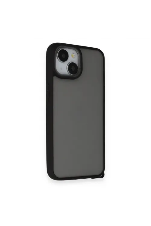 Apple İphone 14 Kılıf Elegant Kapak - Siyah