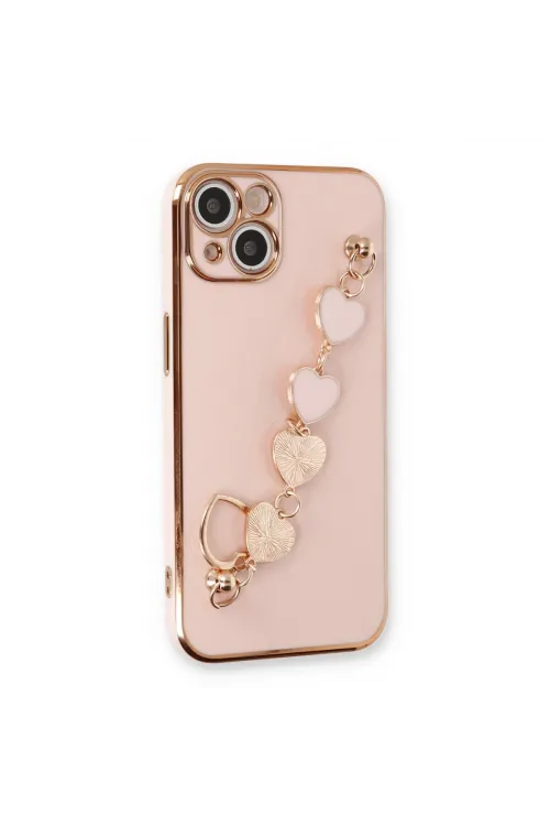 Apple İphone 14 Kılıf Esila Silikon - Pudra