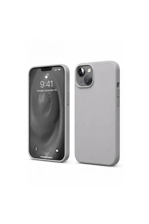 Apple İphone 14 Kılıf First Silikon - Gri