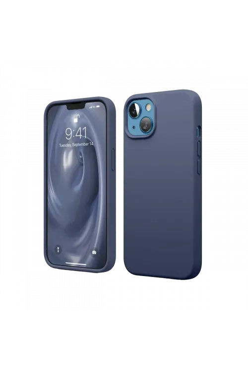 Apple iPhone 14 Kılıf First Silikon - Lacivert