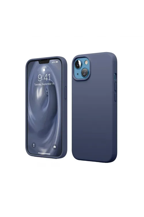 Apple İphone 14 Kılıf First Silikon - Lacivert