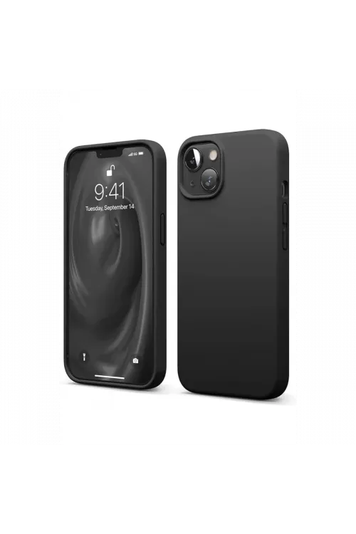 Apple iPhone 14 Kılıf First Silikon - Siyah