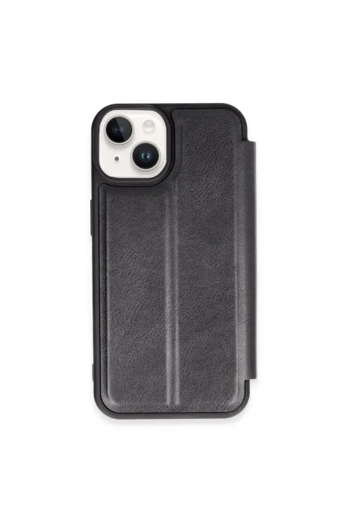 Apple İphone 14 Kılıf Flip Cover - Siyah