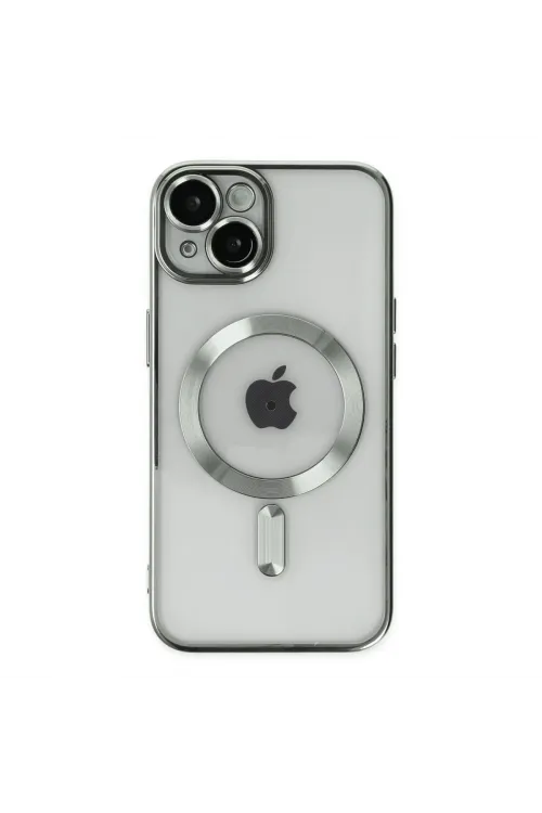 Apple İphone 14 Kılıf Kross Magneticsafe Kapak - Gümüş