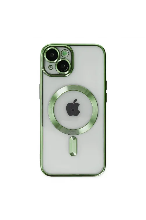 Apple İphone 14 Kılıf Kross Magneticsafe Kapak - Koyu Yeşil