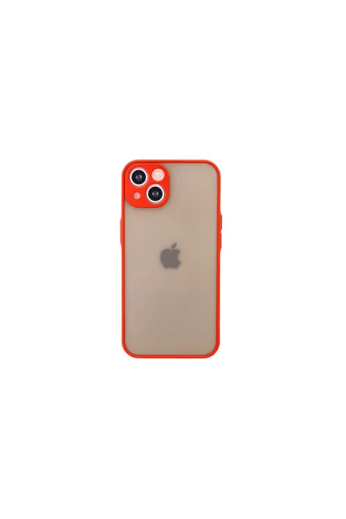 Apple İphone 14 Kılıf Montreal Silikon Kapak - Kırmızı