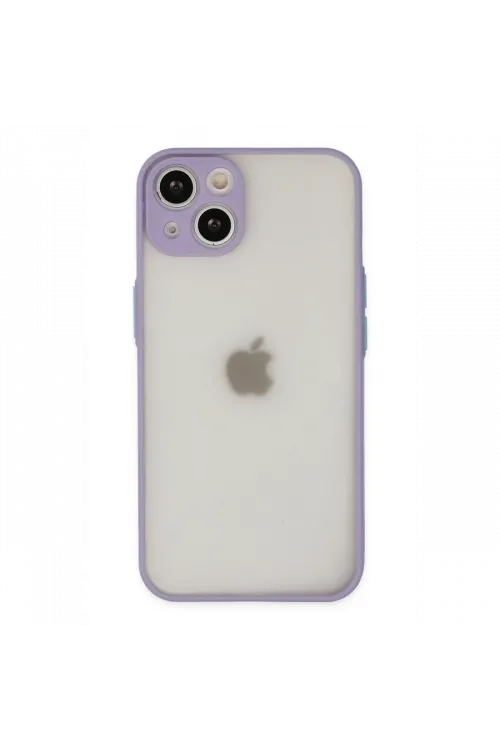 Apple iPhone 14 Kılıf Montreal Silikon Kapak - Mor
