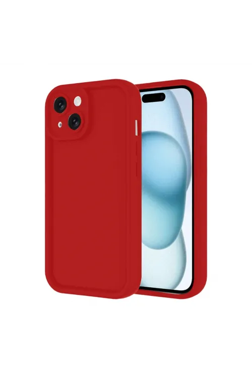 Apple İphone 14 Kılıf Viera Silikon - Kırmızı