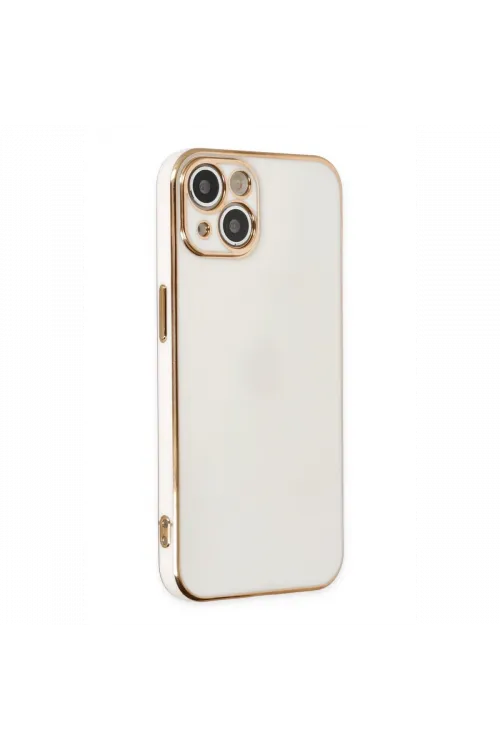 Apple iPhone 14 Kılıf Volet Silikon - Beyaz