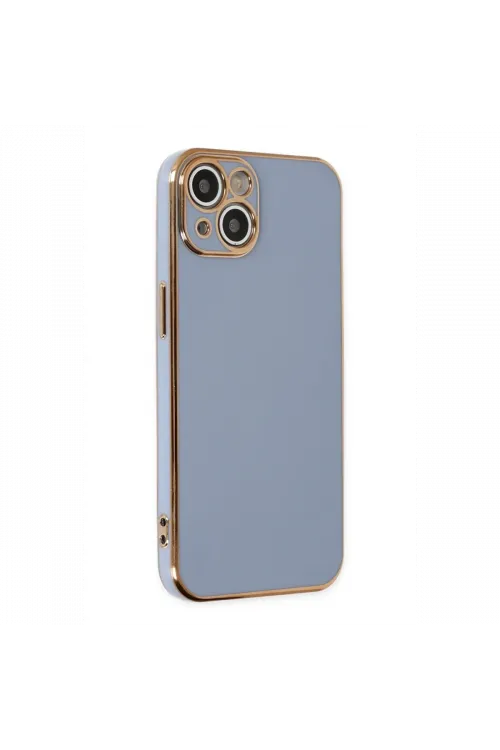 Apple iPhone 14 Kılıf Volet Silikon - Mavi