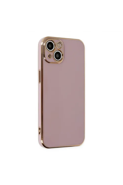 Apple İphone 14 Kılıf Volet Silikon - Mor