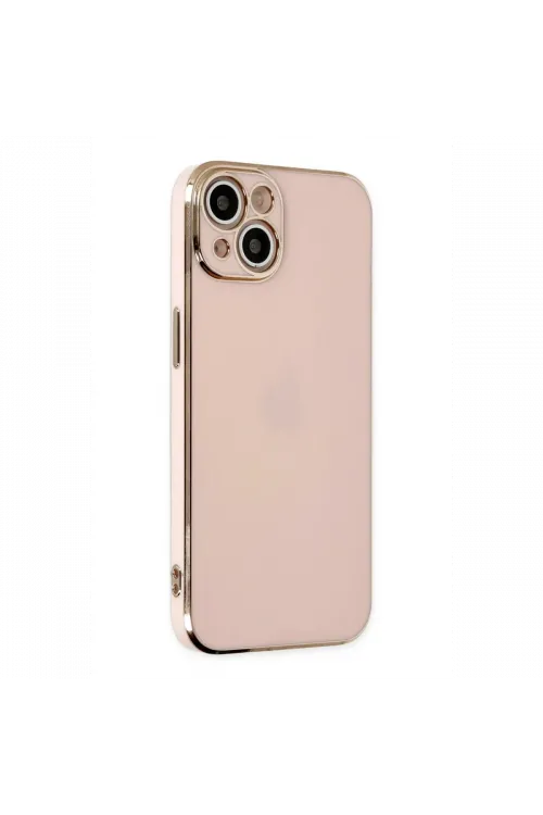 Apple iPhone 14 Kılıf Volet Silikon - Pembe