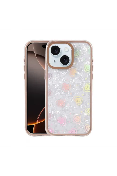 Apple İphone 14 Lumi Desenli Kapak - Çöl Titanyum