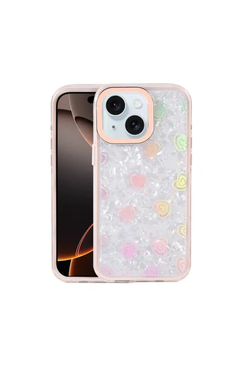 Apple İphone 14 Lumi Desenli Kapak - Pembe