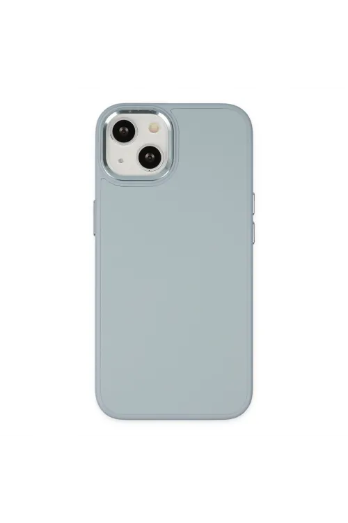 Apple İphone 14 Plus Kılıf Asya Deri Silikon - Sierra Blue