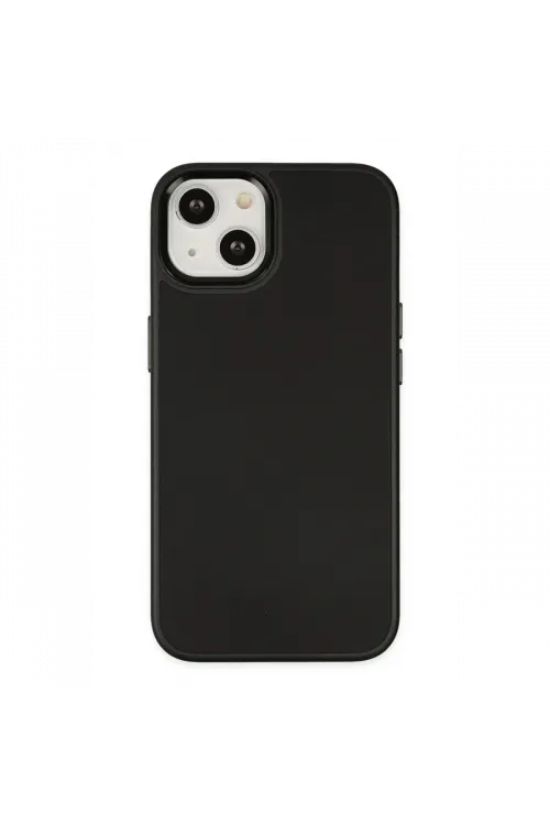 Apple iPhone 14 Plus Kılıf Asya Deri Silikon - Siyah