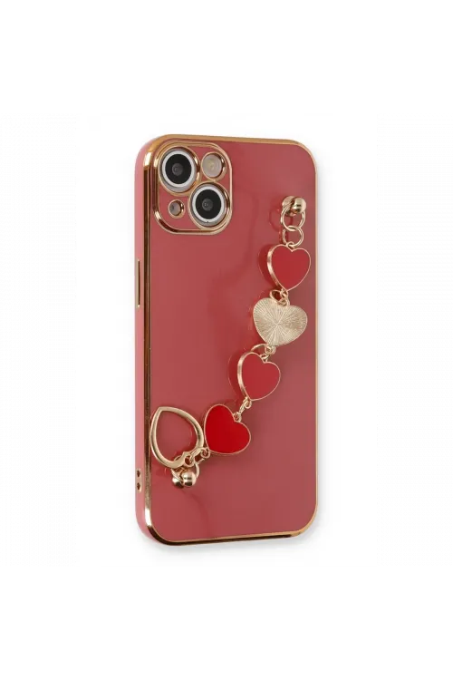 Apple iPhone 14 Plus Kılıf Esila Silikon - Kırmızı