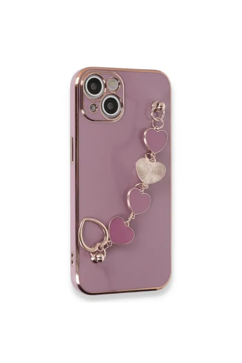 Apple İphone 14 Plus Kılıf Esila Silikon - Mor