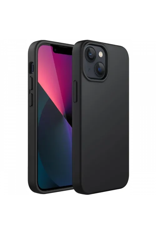 Apple iPhone 14 Plus Kılıf First Silikon - Siyah
