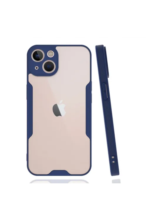 Apple İphone 14 Plus Kılıf Platin Silikon - Lacivert