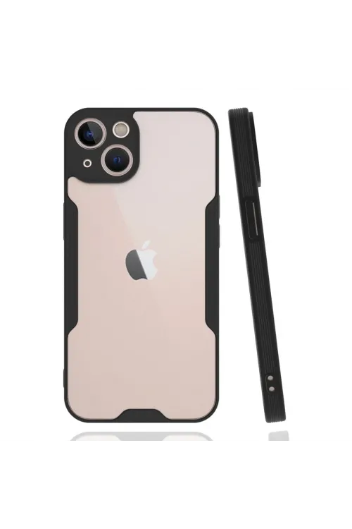 Apple İphone 14 Plus Kılıf Platin Silikon - Siyah