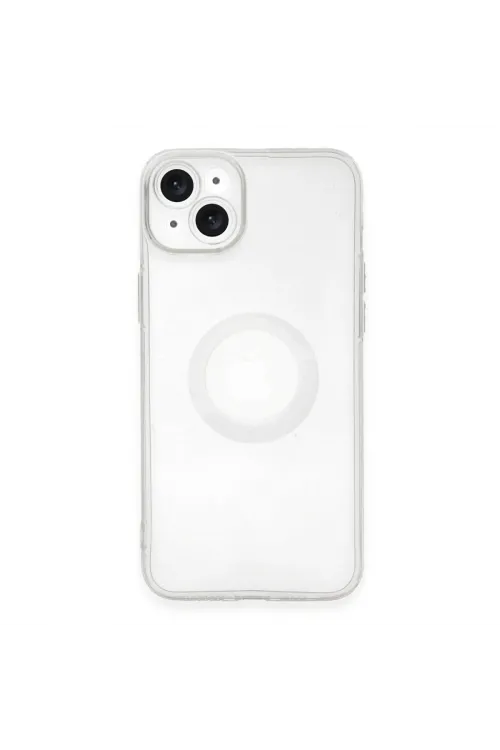 Apple İphone 14 Plus Kılıf Santa Lens Silikon - Şeffaf