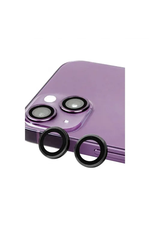 Apple İphone 14 Plus Raze Metal Kamera Lens - Siyah