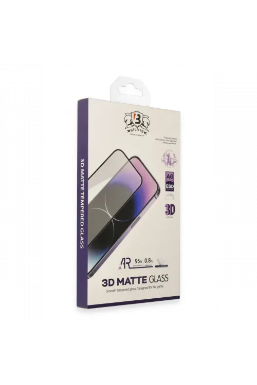 Apple iPhone 14 Pro Bilvis 3D Mat Cam Ekran Koruyucu