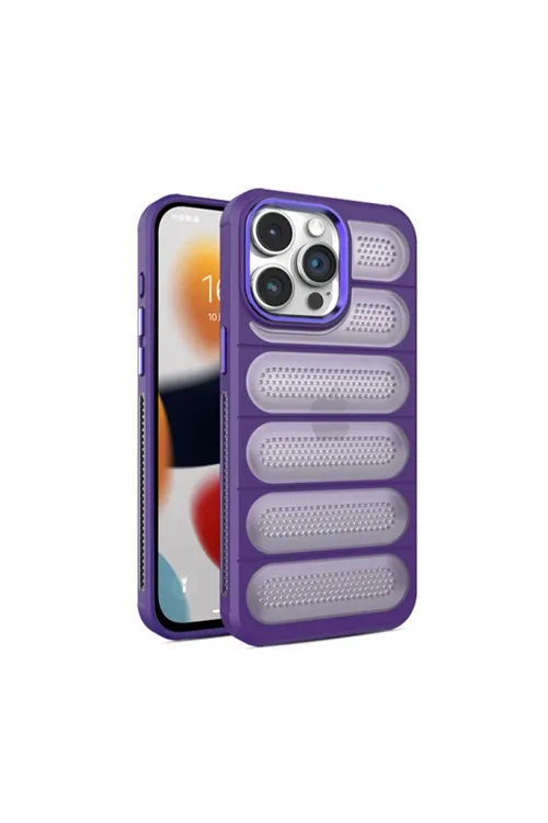 Apple İphone 14 Pro Kılıf Airmax Silikon Kapak - Derin Mor