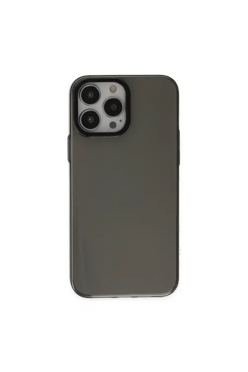 Apple İphone 14 Pro Kılıf Anka Pc Sert Metal Kapak - Siyah