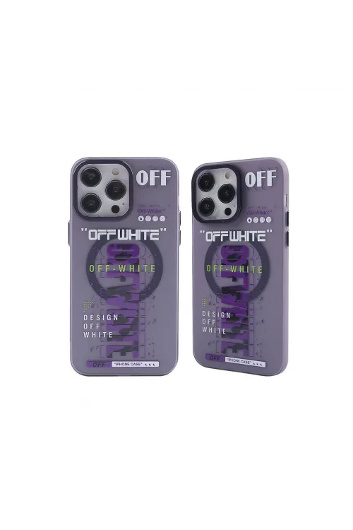 Apple İphone 14 Pro Kılıf Apollo Magneticsafe Desenli Kapak - Apollo Mor - 3