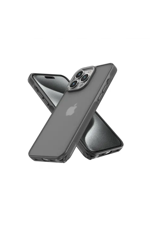 Apple İphone 14 Pro Kılıf Elegant Kapak - Titan Gri