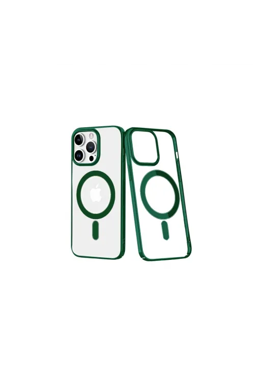 Apple İphone 14 Pro Kılıf Element Magneticsafe Sert Kapak - Köknar Yeşili