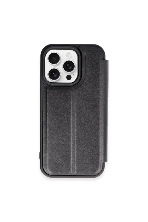 Apple İphone 14 Pro Kılıf Flip Cover - Siyah