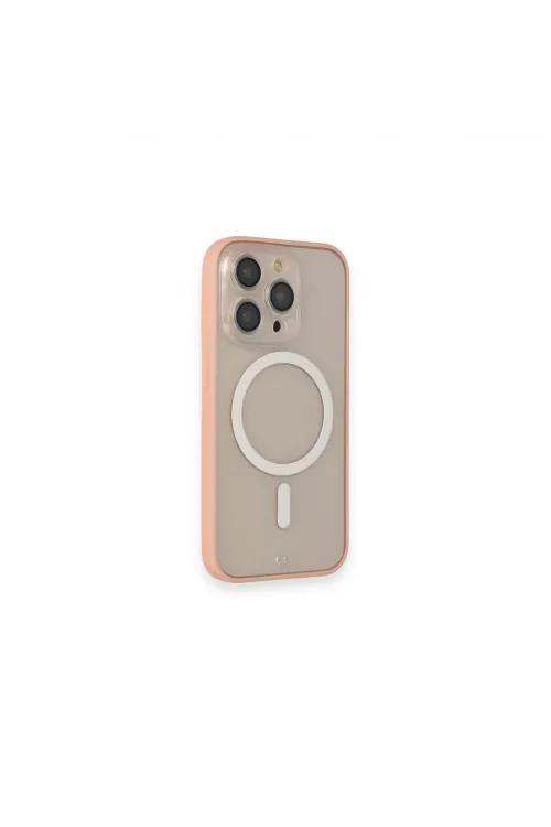 Apple İphone 14 Pro Kılıf Grand Magneticsafe Kapak - Pembe