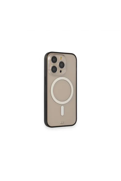 Apple İphone 14 Pro Kılıf Grand Magneticsafe Kapak - Siyah