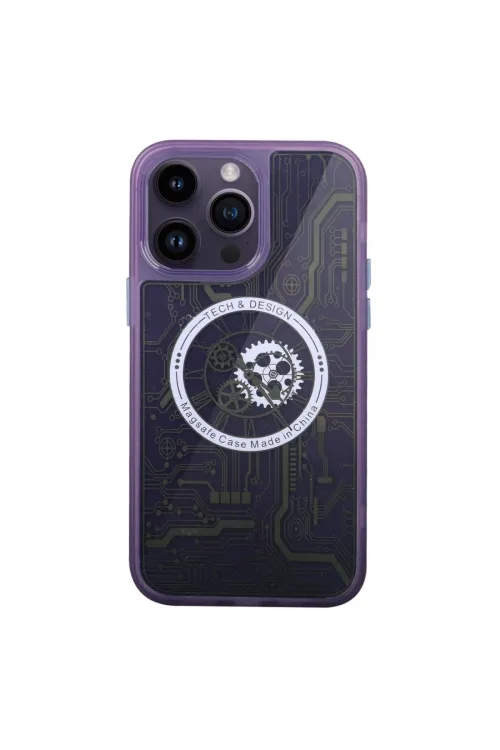 Apple İphone 14 Pro Kılıf Magic Magneticsafe Silikon - Derin Mor