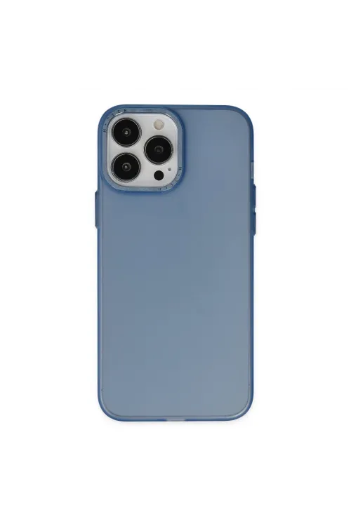 Apple İphone 14 Pro Kılıf Modos Metal Kapak - Lacivert