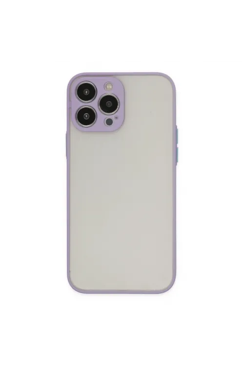 Apple İphone 14 Pro Kılıf Montreal Silikon Kapak - Mor