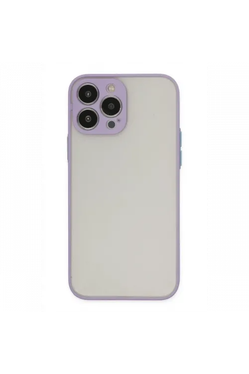 Apple iPhone 14 Pro Kılıf Montreal Silikon Kapak - Mor
